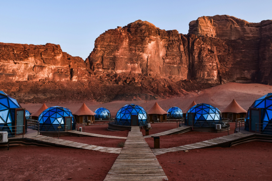 Camp at Wadi Rum Desert in Jordan
