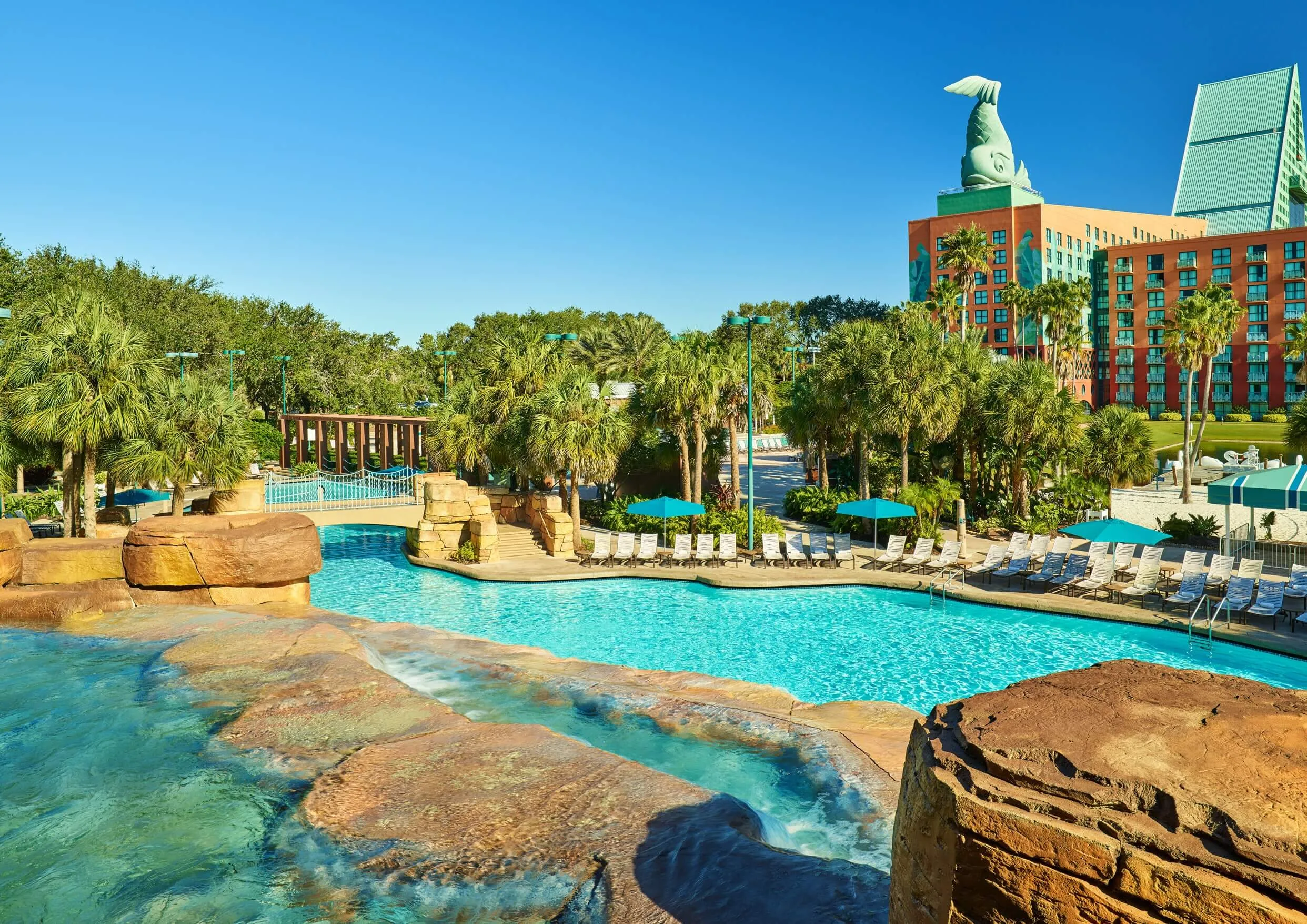 Piscina de uno de los hoteles Disney