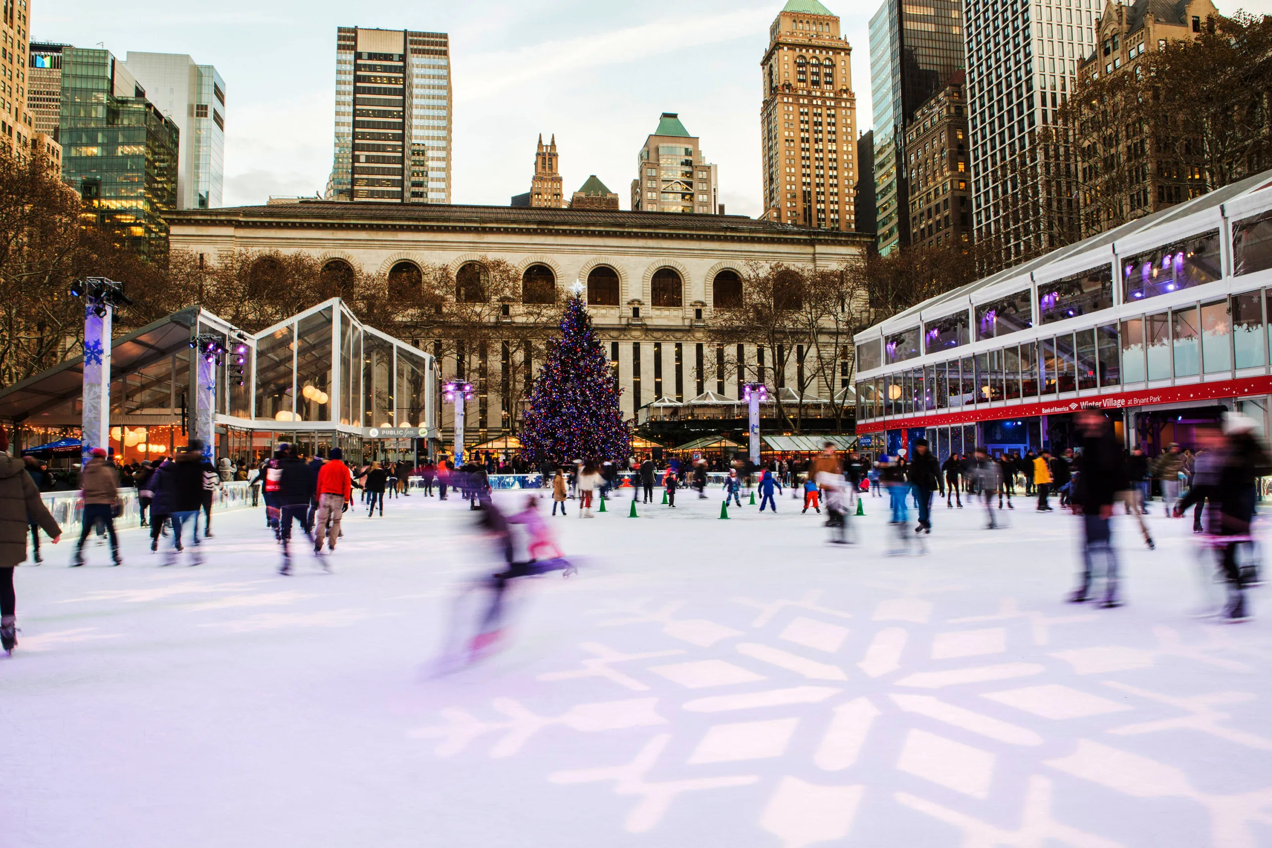 winter village en bryant park
